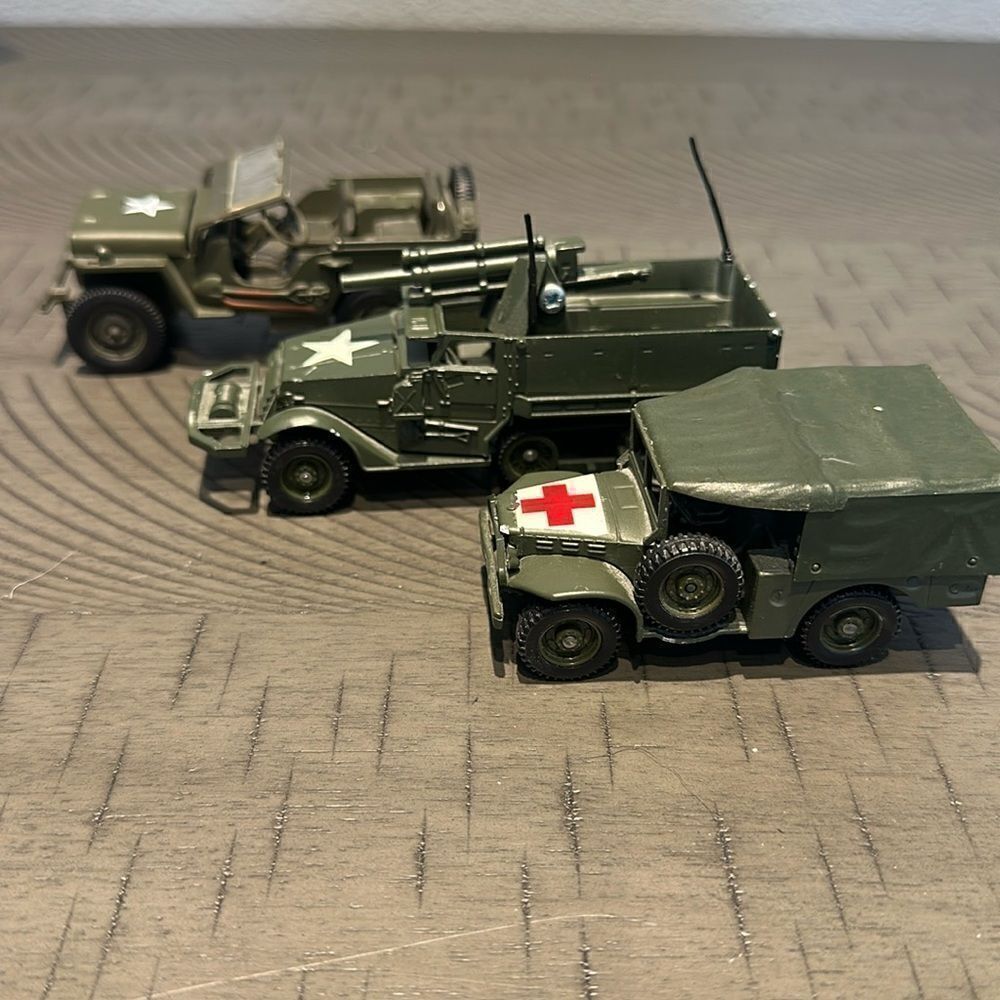 Lot of 3 Military Army Toy Collectables